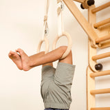 Gymnastic Rings or “Roman” Rings Attachment for Transformable Pikler Triangle