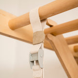 Gymnastic Rings or “Roman” Rings Attachment for Transformable Pikler Triangle