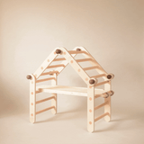 Pikler playhouse with counter
