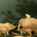 Wooden Animals from the Jungles of India - Full Set