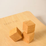 Curvy board 2.0 (Cork-Lined Balance Board in Yellow)