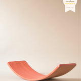 Curvy board 2.0 (Cork-Lined Balance Board in Madder Red)