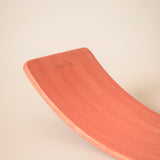 Curvy board 2.0 (Cork-Lined Balance Board in Madder Red)