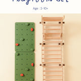 Playroom Set | Pikler Jungle Gym with Rock Climbing Board
