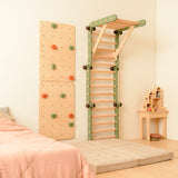 Playroom Set | Pikler Jungle Gym with Rock Climbing Board