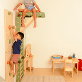 Playroom Set | Pikler Jungle Gym with Rock Climbing Board