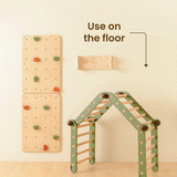 Playroom Set | Pikler Jungle Gym with Rock Climbing Board