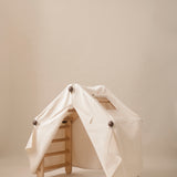 Pikler playhouse tent house with white tent