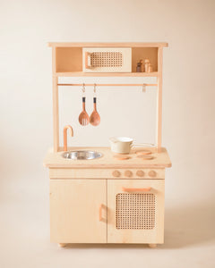 Wooden Kitchen Set for Pretend Play