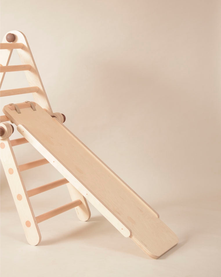 Slide attachment for Pikler Triangle MINI or MAX (with Reversible Rock Climbing Face)
