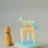 modelling beeswax, open ended waldorf toy organic beeswax toy handmade in india, art materials, 12 pastel colours, table