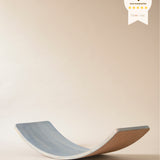 Curvy board 2.0 (Cork-Lined Balance Board in Light Indigo)