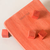 Curvy board 2.0 (Cork-Lined Balance Board in Madder Red)