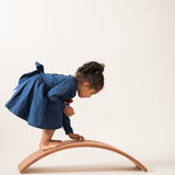 Curvy board 2.0 (Cork-Lined Balance Board in Light Indigo)
